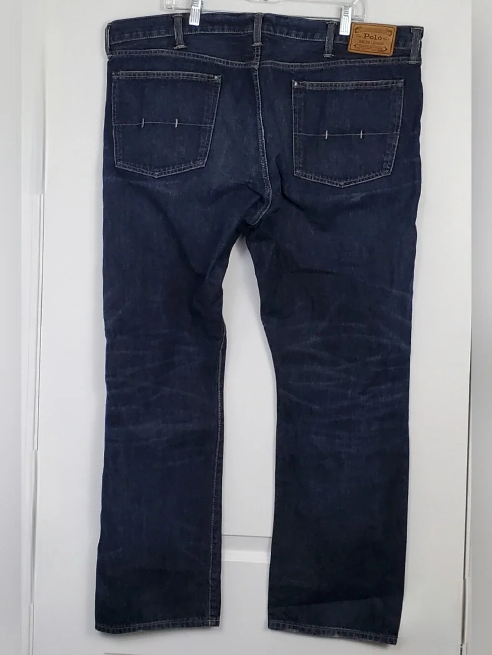 Polo Ralph Lauren Mens Authentic Dungarees Dark Denim Jeans - Size 42 x 32 - EUC